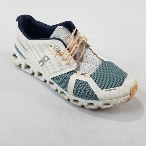 On Shoes - On Cloud Shoes Womens Size 9 White Teal Mesh Running Athletic Sneakers 69.98856
